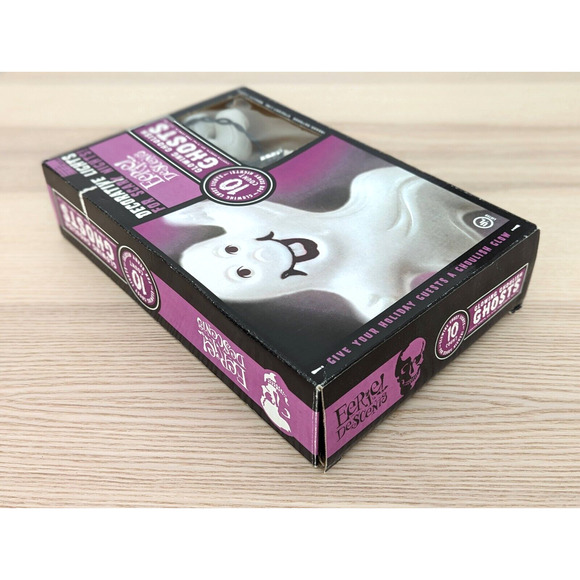 Vtg Eerie Descents Glowing Ghoulish Ghosts Blow Mold Halloween String Light Rare - Picture 14 of 15